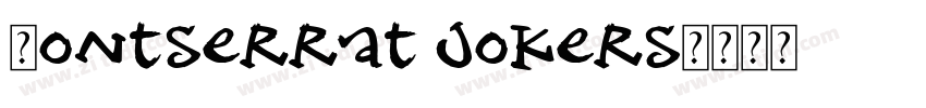 Montserrat jokers字体转换